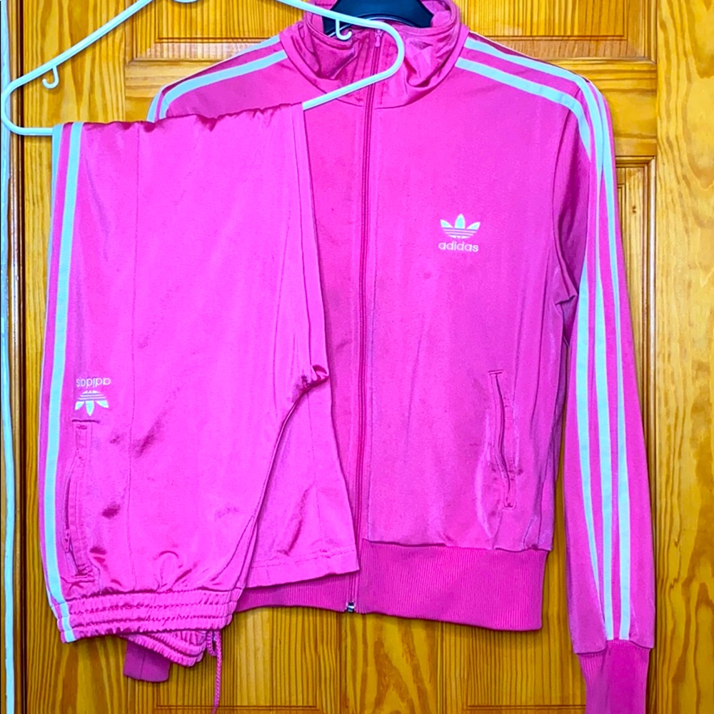 Adidas Original Firebird Pink Tracksuit Size Med